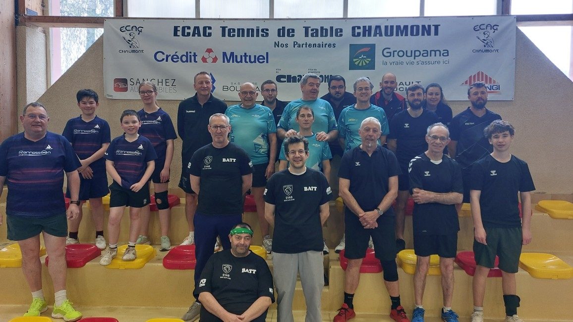 Les licenciés du club réunis pour une rencontre de championnat